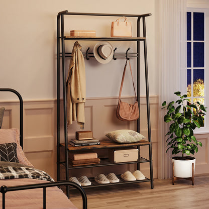4-in-1 Hall Trees, Coat Shoe Rack