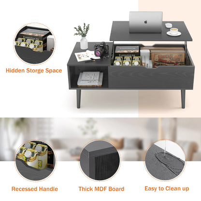 JHK Lift Top Coffee Tables, Adjustable Storage