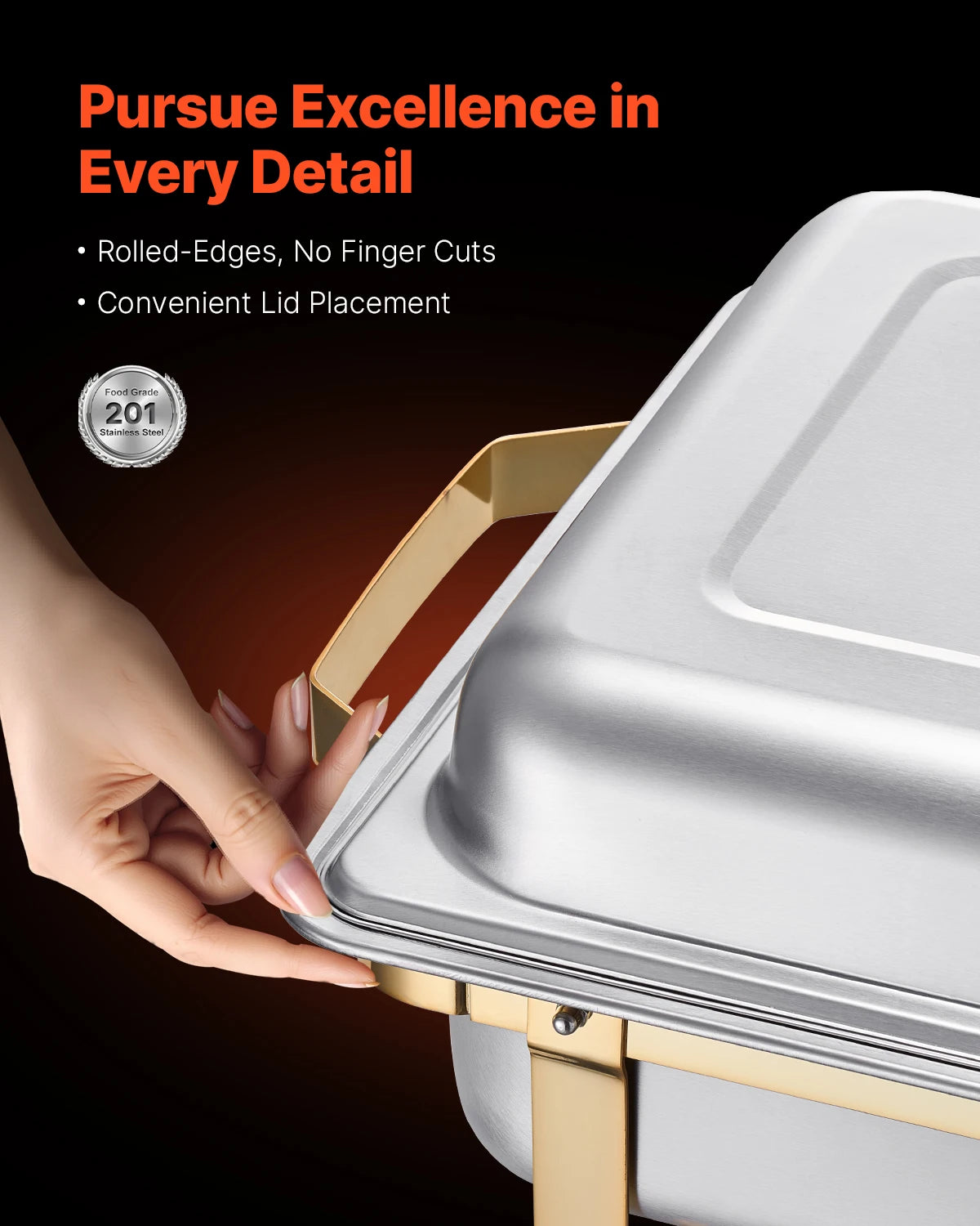 SucceBuy Chafing Dish Buffet Chafer Warmer Server