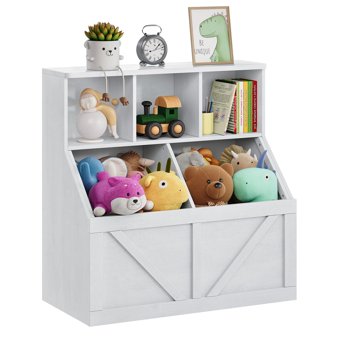 Hobby Lane Toy Storage Organizer with Bookshelf