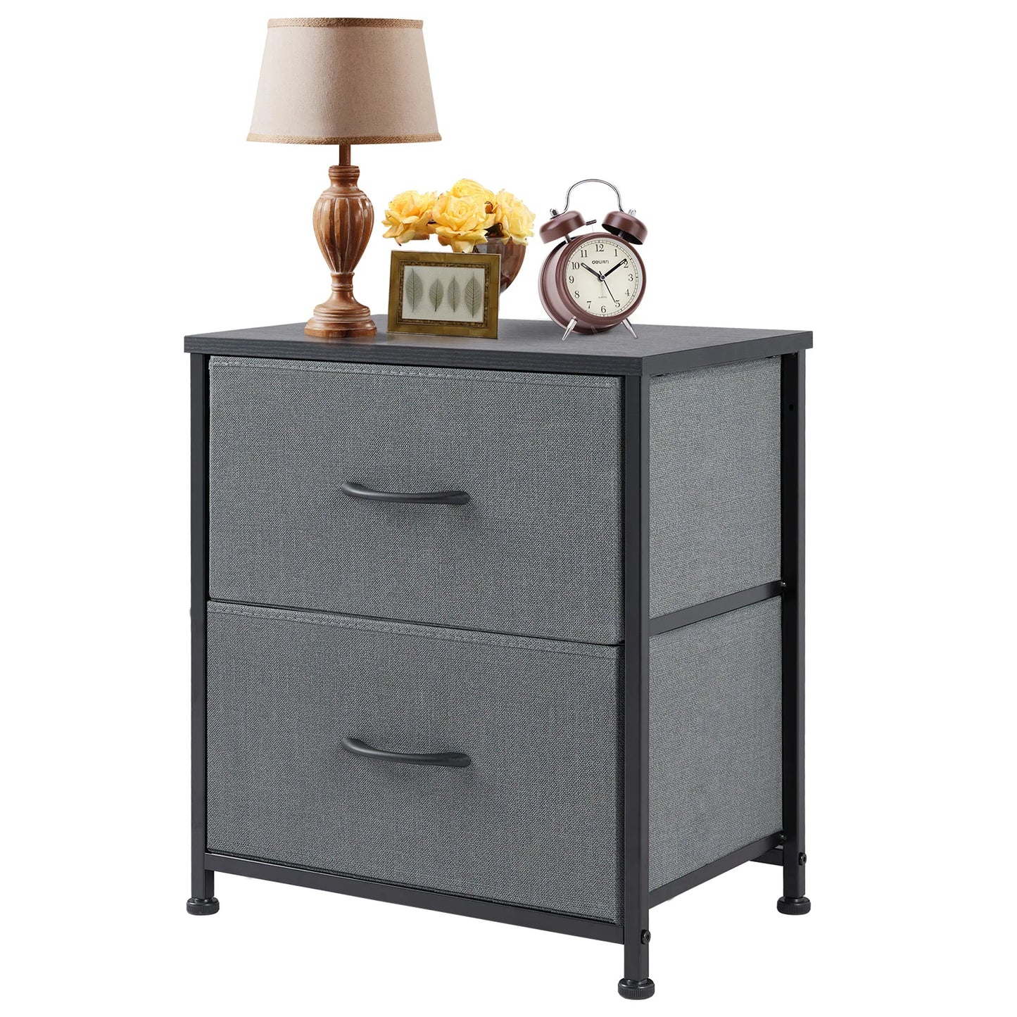 Nightstand Bedside Coffee Sofa Tea Table 2 Drawers
