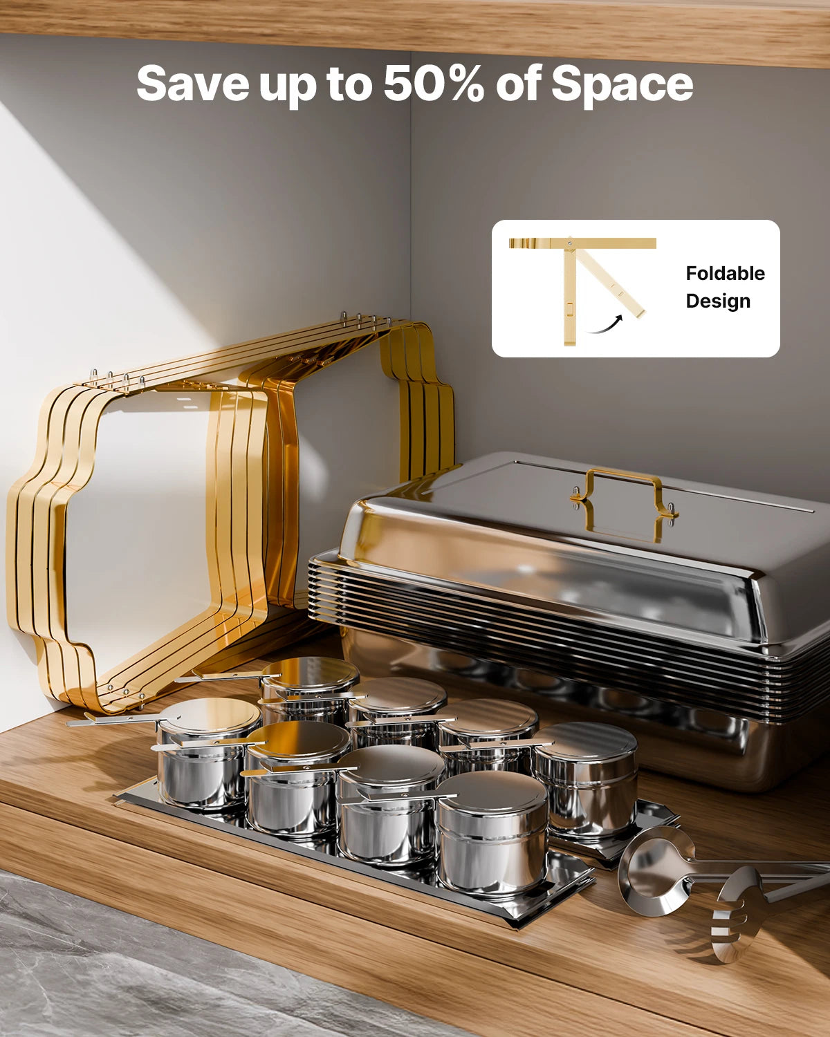 SucceBuy Chafing Dish Buffet Chafer Warmer Server