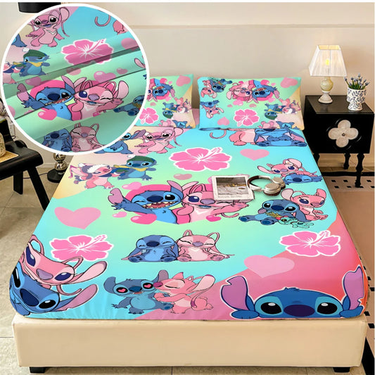 Disney Stich stretch bed Set