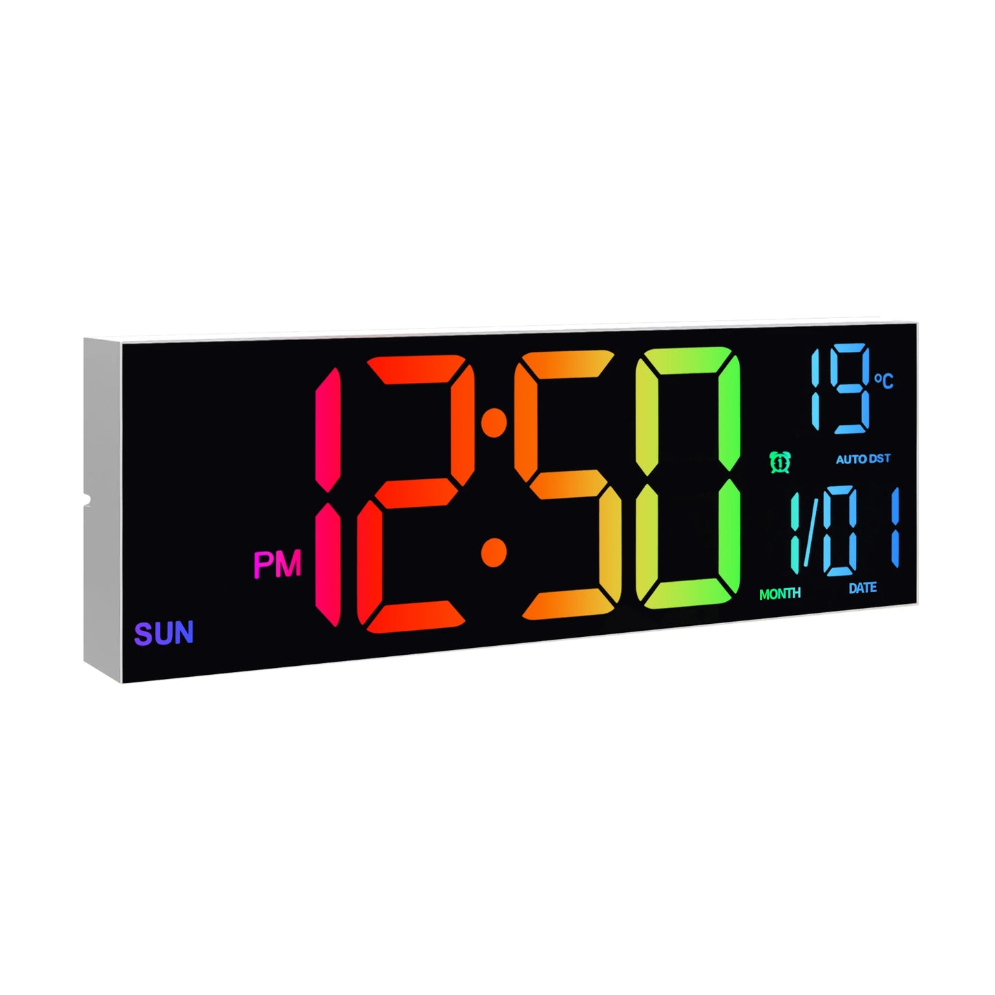 16" Large Digital Wall Clock, LED Display