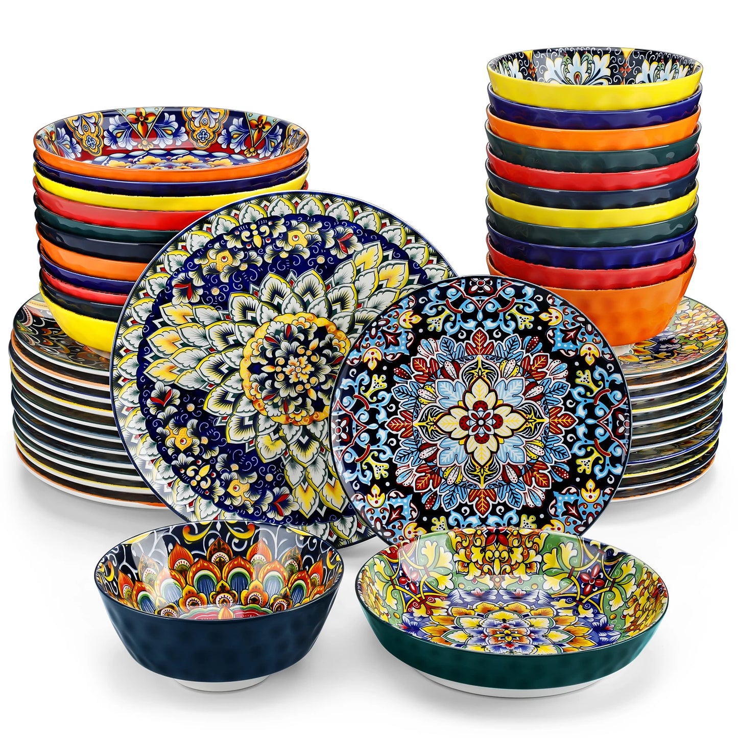vancasso Ceramic Bohemian Style Dinnerware Set