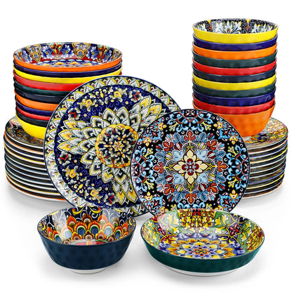 vancasso Ceramic Bohemian Style Dinnerware Set
