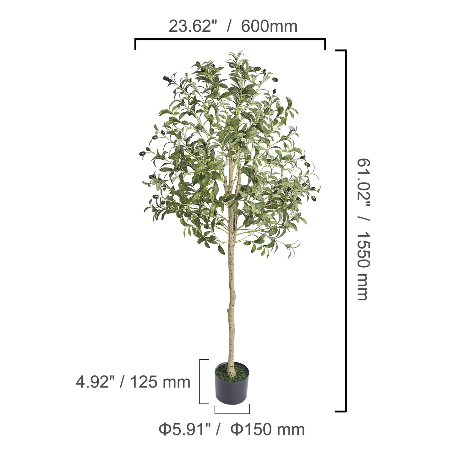 SucceBuy Artificial Olive Tree