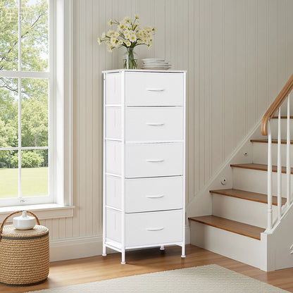 JHK 48IN Dresser 5 Fabric Drawers