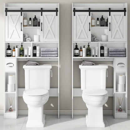 Farmhouse Over Toilet Storage Cabinet