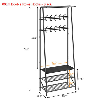 4-in-1 Hall Trees, Coat Shoe Rack