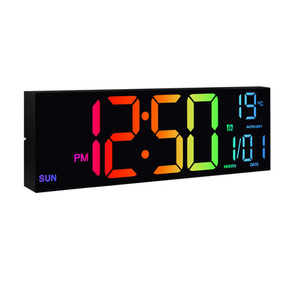 16" Large Digital Wall Clock, LED Display