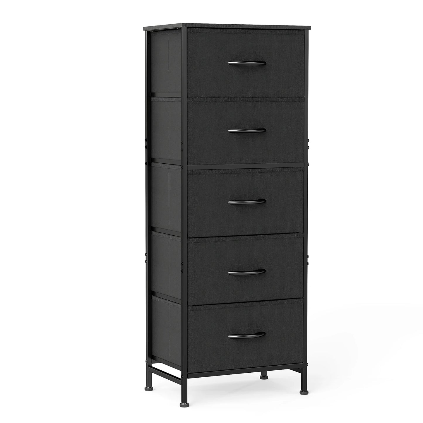 JHK 48IN Dresser 5 Fabric Drawers
