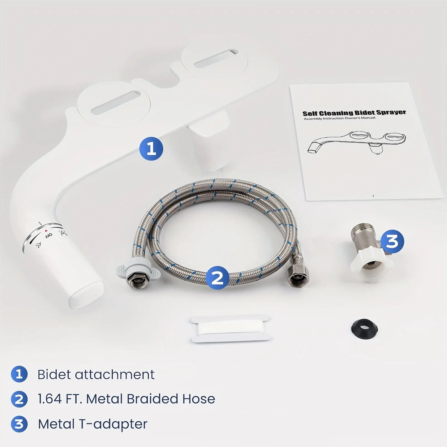 Ultra-Slim Bidet Attachment for Toilet
