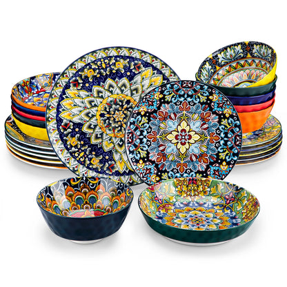 vancasso Ceramic Bohemian Style Dinnerware Set