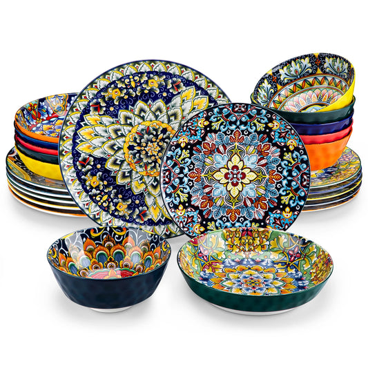 vancasso Ceramic Bohemian Style Dinnerware Set