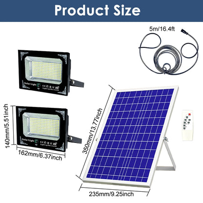Led Solar Flood Light High Bright 2 Head