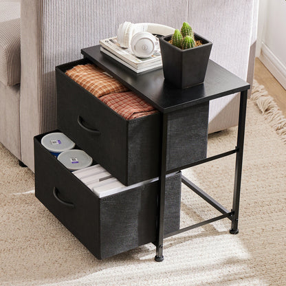 Nightstand Bedside Coffee Sofa Tea Table 2 Drawers