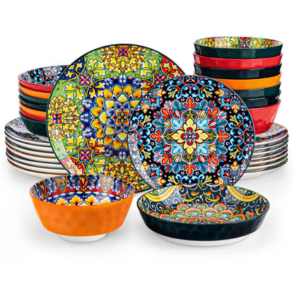 vancasso Ceramic Bohemian Style Dinnerware Set