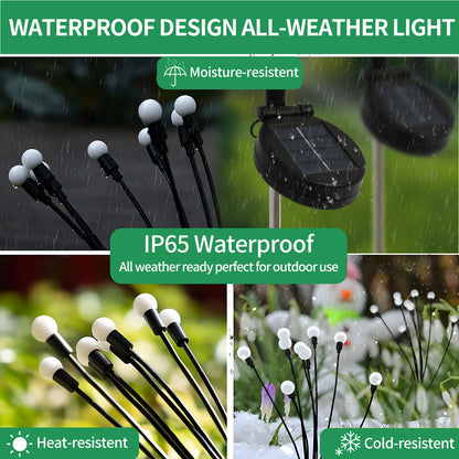 8-Head Solar Firefly LED Solar Lights