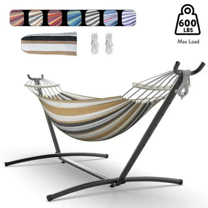 Gyroor Hammock with Adjustable Stand- Hammock Bed