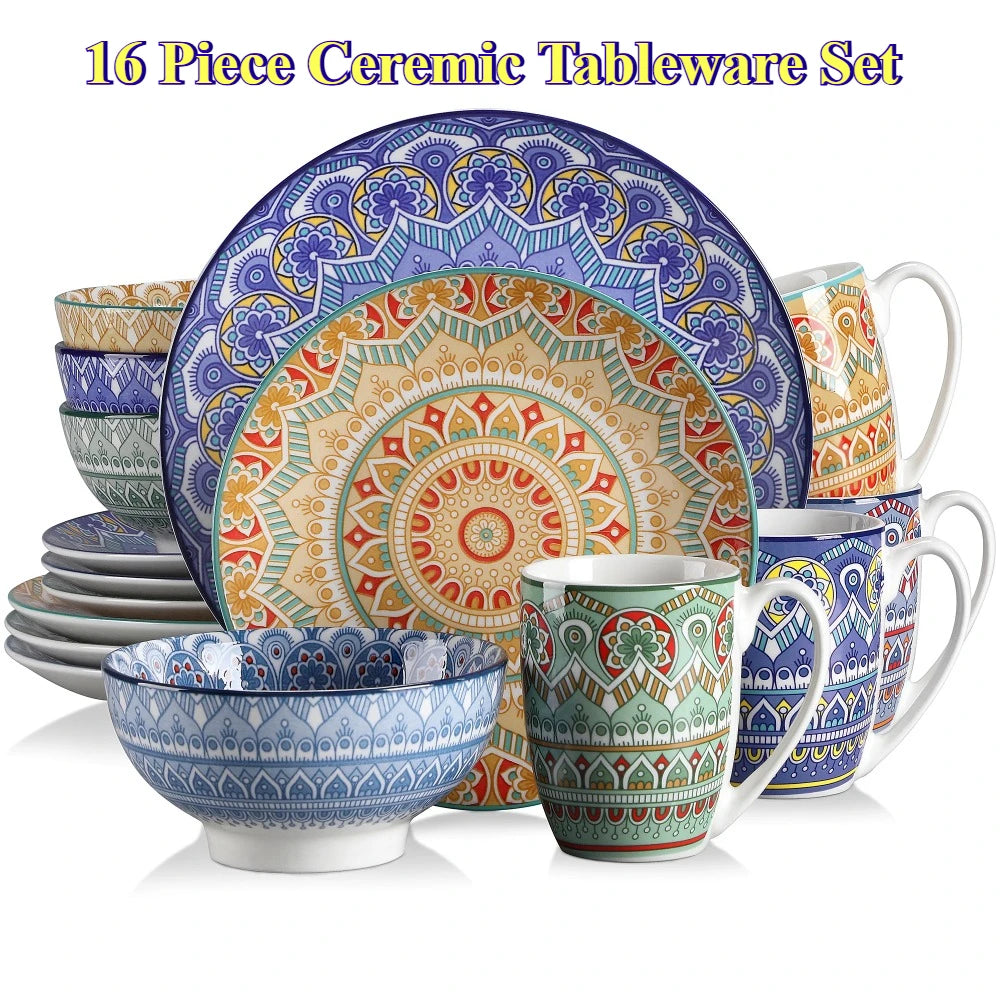 Vancasso Bohemian Mandala Patterned Ceramic Tableware