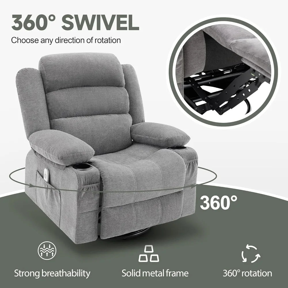 Heated Massage Recliner Chair
