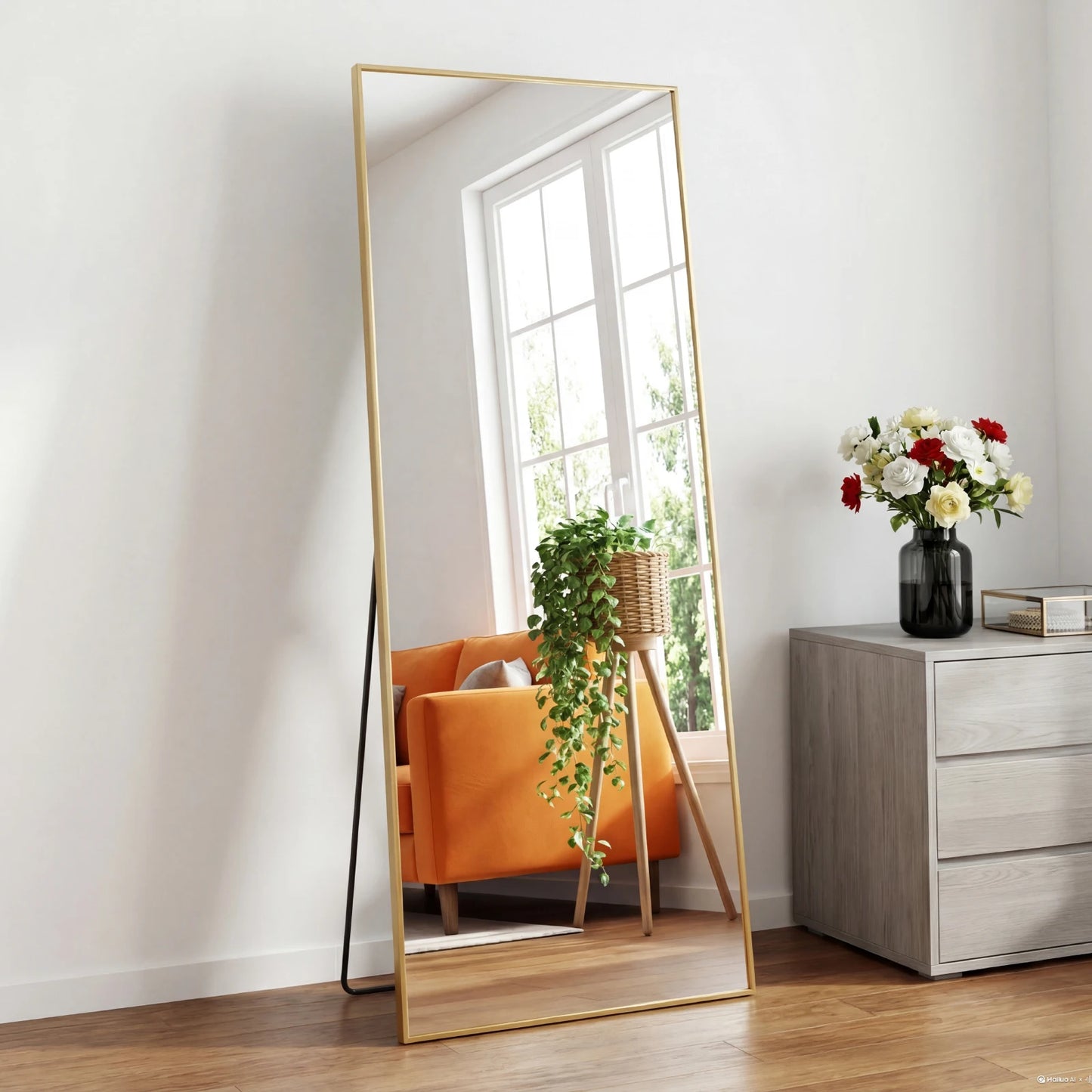 JHK" Mirror with Aluminum Alloy Frame