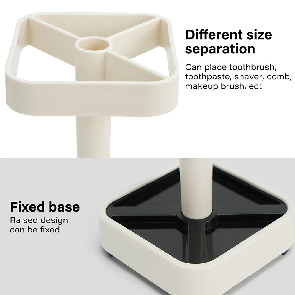 Toothbrush Holder With Cup and Cover,
