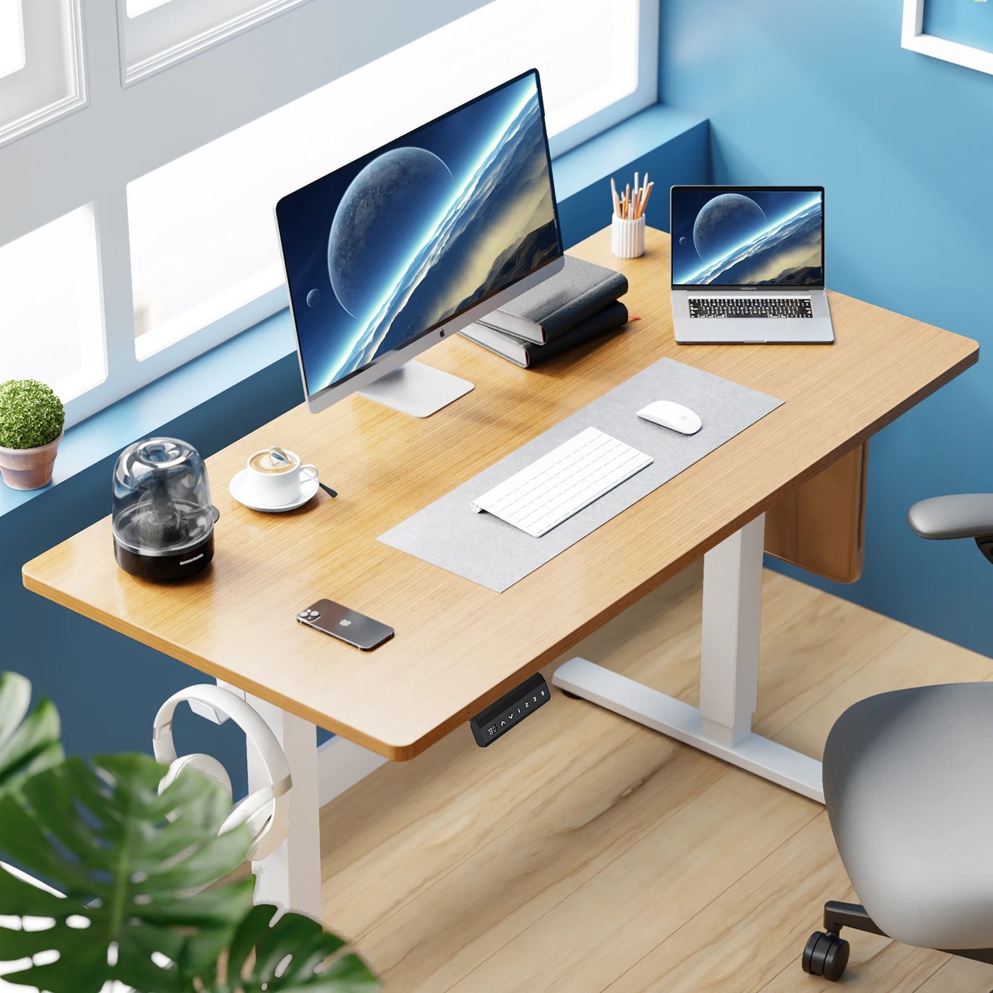 Electric Standing Desk Computer Desk, Workstation Table