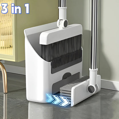 3in 1 Broom and Dustpan Set