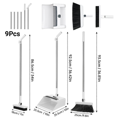 3in 1 Broom and Dustpan Set