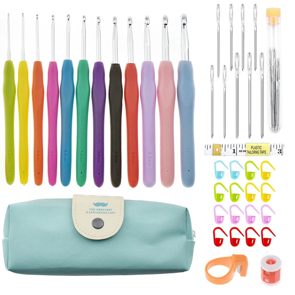 Crochet Hooks Needles Yarn Tool Kit