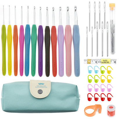 Crochet Hooks Needles Yarn Tool Kit