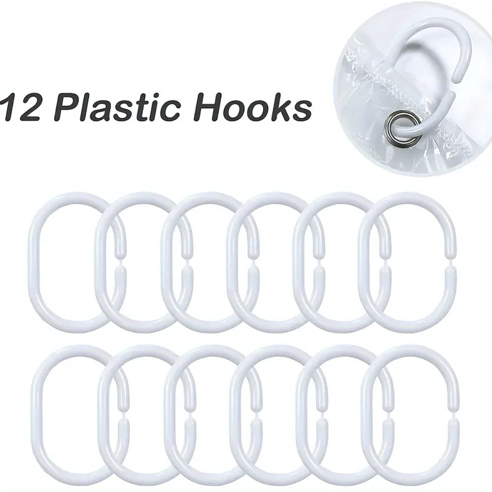 3D Pebble Pattern Shower Curtain Liner