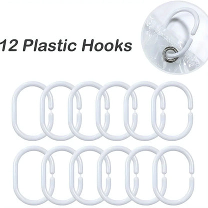 3D Pebble Pattern Shower Curtain Liner