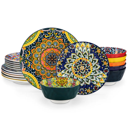 vancasso Ceramic Bohemian Style Dinnerware Set