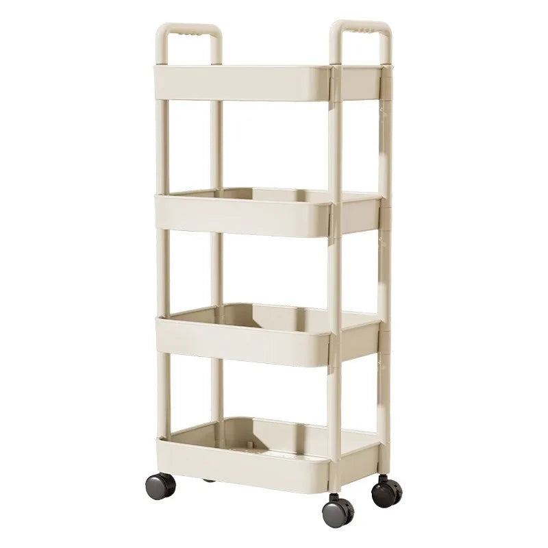 Short Rack Trolley Trolley with Handlebar and Storage Rack – YellowRoseCraftHouse