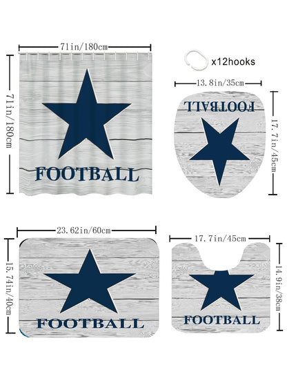 Dallas Cowboys Bathroom Four-piece Set -