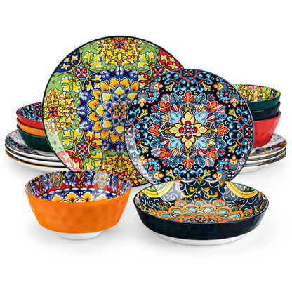 vancasso Ceramic Bohemian Style Dinnerware Set