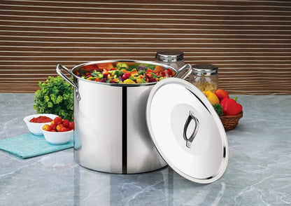 8-Qt Stainless Steel Stock Pot Ultra Durable