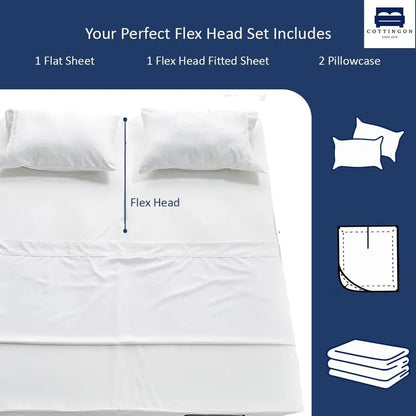 4 Piece Flex Head King Sheet Set