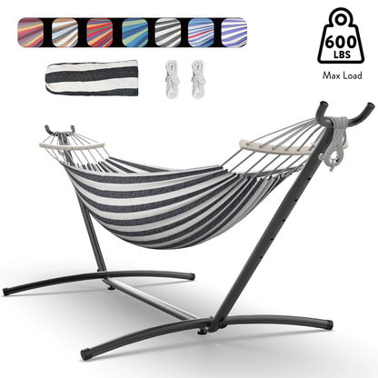 Gyroor Hammock with Adjustable Stand- Hammock Bed