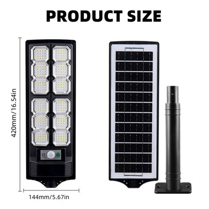 2-Pack Solar Street Lights Outdoor Waterproof