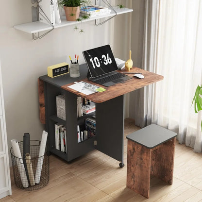 4-Person Folding Dining Table Set