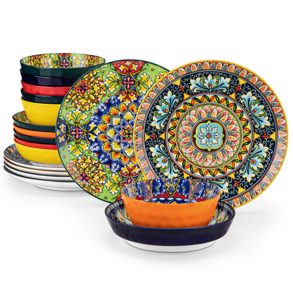 vancasso Ceramic Bohemian Style Dinnerware Set