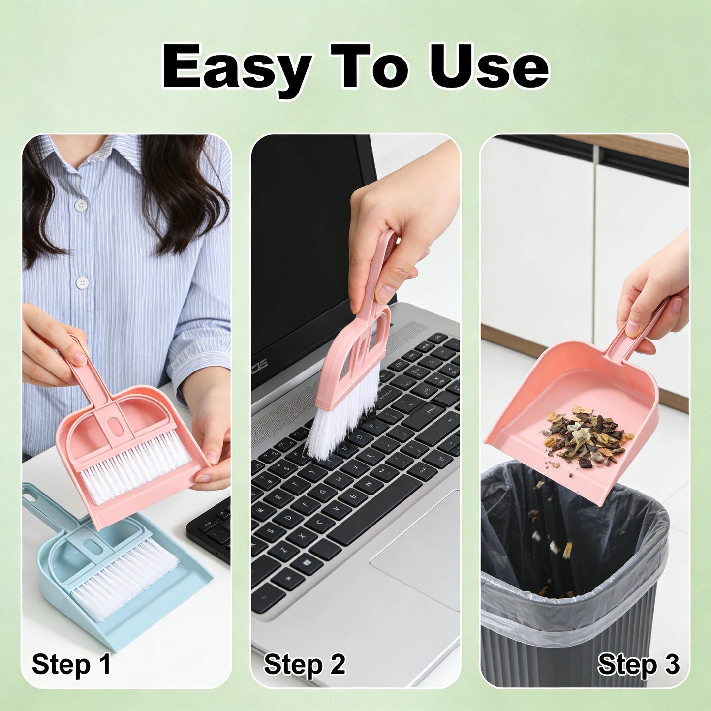 Mini Desk Broom And Dustpan Set