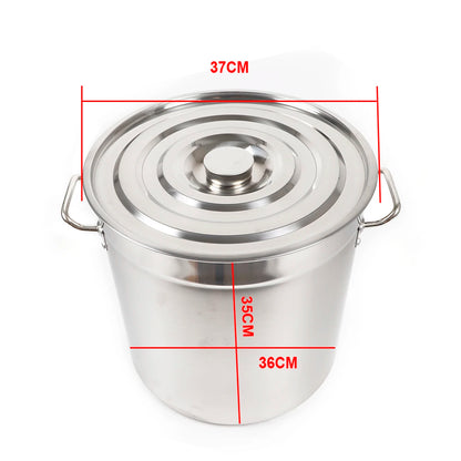 35L Multipurpose Thickened Stock Pot with Lid