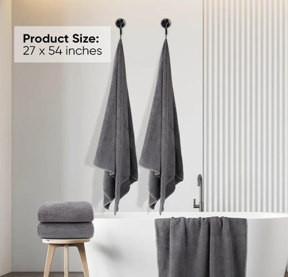 Bath Towels, Pack of 2, Microfiber Soft