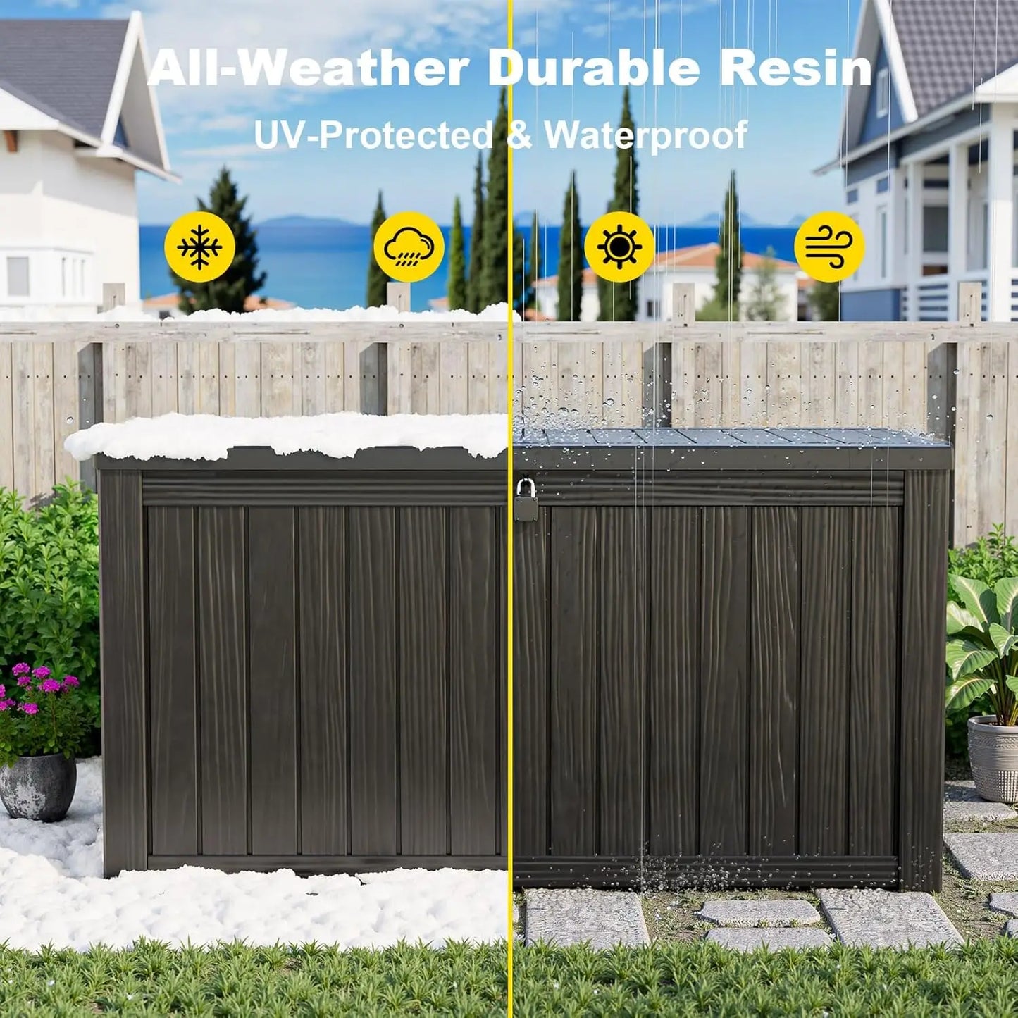 180 Gallon Outdoor Storage Box,