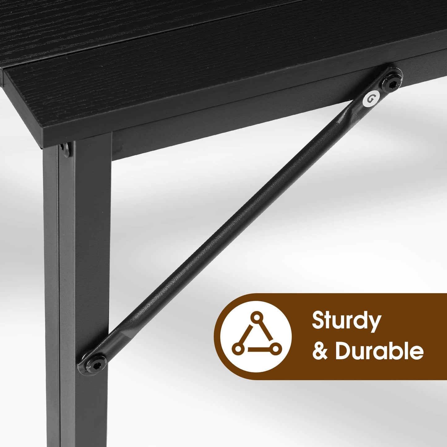 Folding Office Computer Desk Metal Frame
